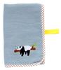 Tanaka Sangyo Imabari Towel LAZY ANIMALS Kids Face Blue 27 X Mama&me Towel, (Panda), 65cm, MM2201-0160-41
