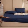 1 Waterproof Fitted Sheet,Solid Color Bed Cover Sheet, Bed Cover Mattress Cover Elastic Band Bed Skirt Breathable Sheet Only 1 Sheet