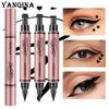 YANQINA Подводка для глаз с рисунком печати Подводка для глаз с двойной головкой Красота Макияж Красота