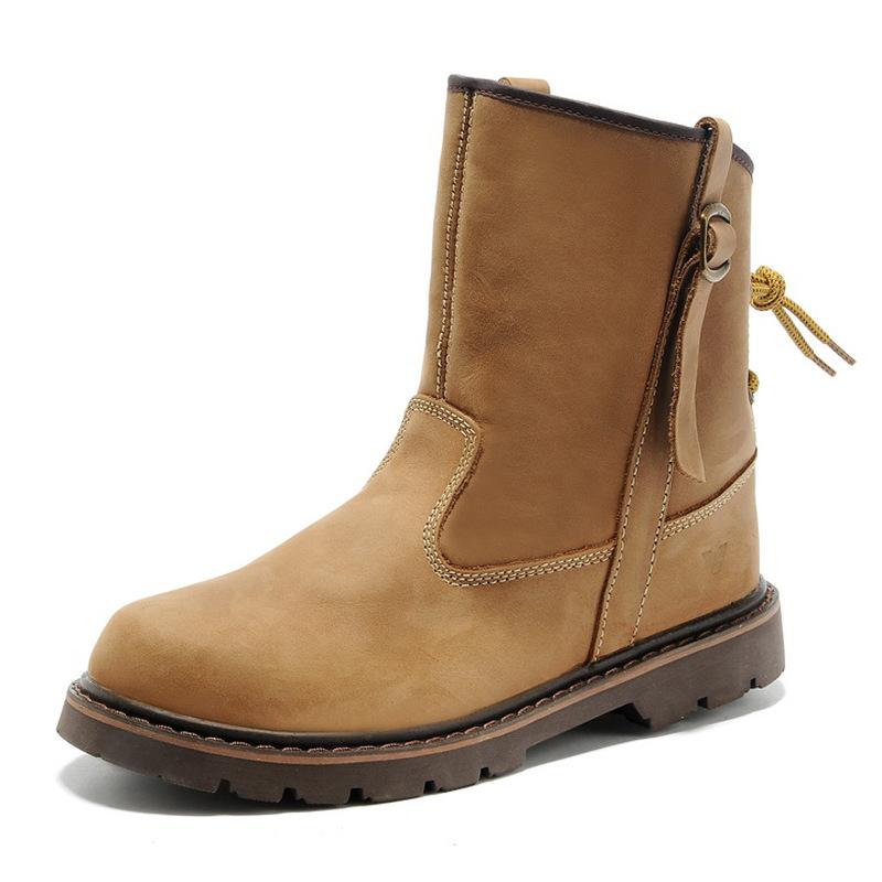 Мужские кожаные сапоги больших размеров, рыцарские сапоги, мужские ботильоны на шнуровке, британские мотоциклетные ботинки для мужчин, Zapatos De Hombre