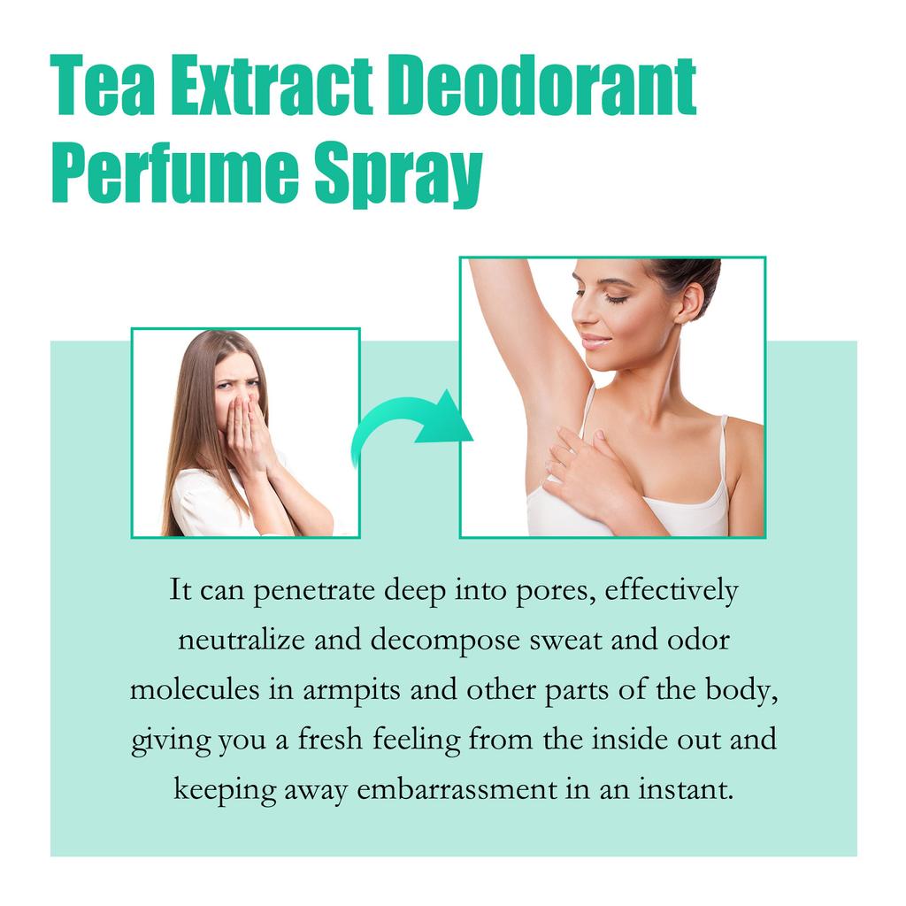 Eelhoe Body Odor Sweat Deodorant Spray Lasting Body Underarm Feet Sweating Deodorizer Eliminate Bad Smell Antiperspirants 30ml