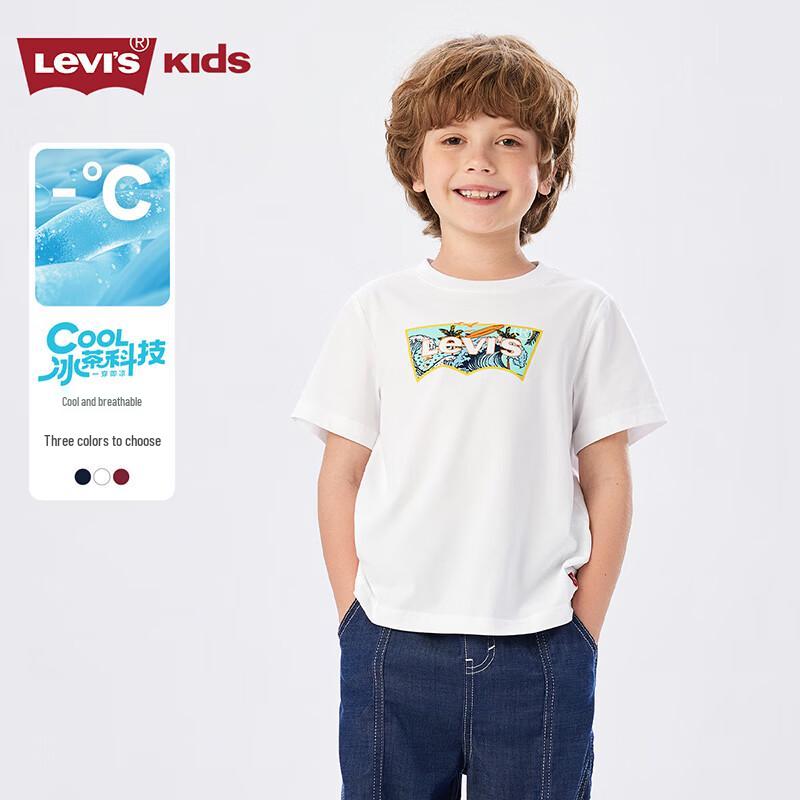 Levi's Крутая и дышащая детская футболка с коротким рукавом