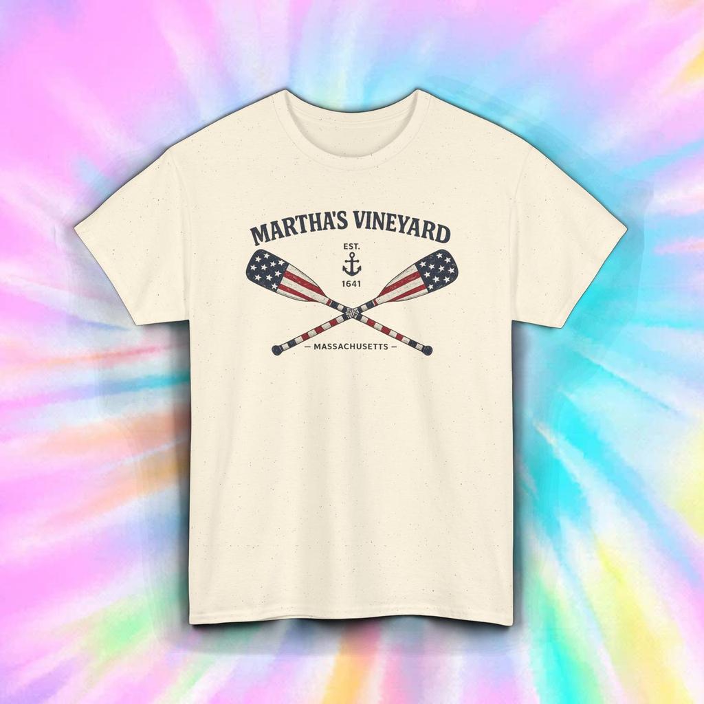 Marthas Vineyard T Shirt Coastal Beach Massachusetts Vacation Tee S-4xl Gift