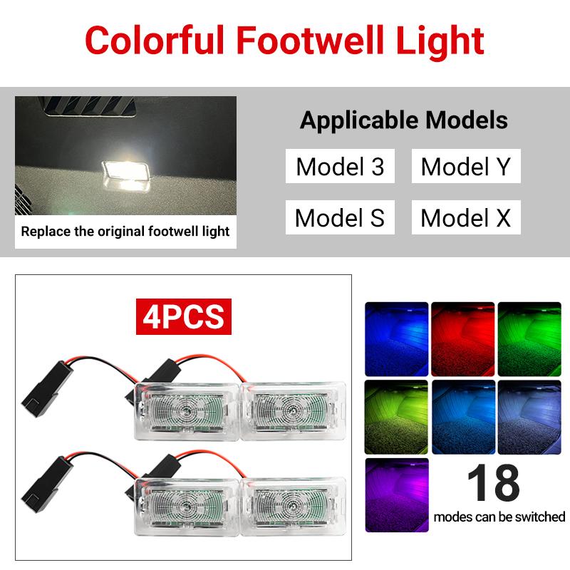 Для Tesla Model 3 Model YSX салона автомобиля подсветка для ног RGB багажного отделения автомобиля HD лампа сиденья атмосфера декоративная лампа