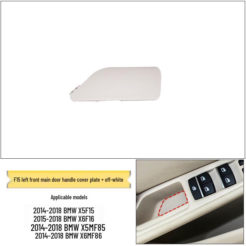 Compatible with BMW X5/X6 Left Front Door Interior Handle, Window Lifter Switch Trim Cover F15/F16