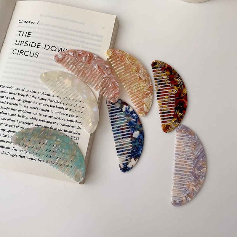 Ацетат антистатическая парикмахерская расческа корейская мода массаж головы расческа для волос щетка для стрижки волос для женщин и девочек инструменты для укладки волос