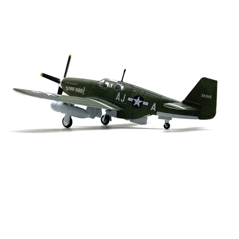 Литой металл Масштаб 1/72 Американская армия Авиалинии Истребитель P51b Mustang Модель самолета Военный Коллекционирование Подарок
