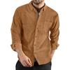 Autumn Winter Men's Long Sleeve Casual Shirts Corduroy Turn Down Collar Single Breasted Loose Tops Solid Outdoor Male Blouse