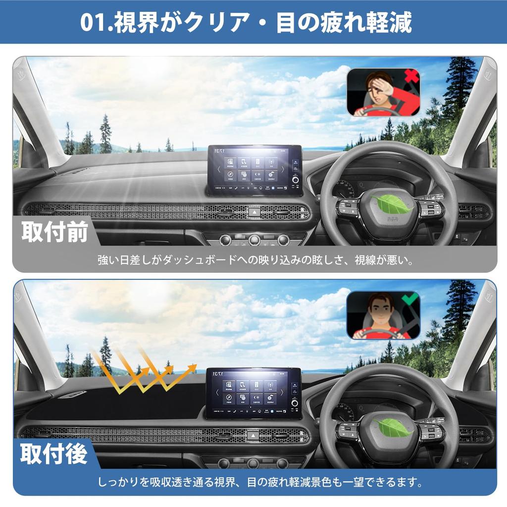 Cartist Dashboard Mat for Honda New ZRV Dashboard Protective Sun Flannel Specific Car Interior Heat Clear Suede 1 Piece Set ZR-V/RZ Series, Cover,