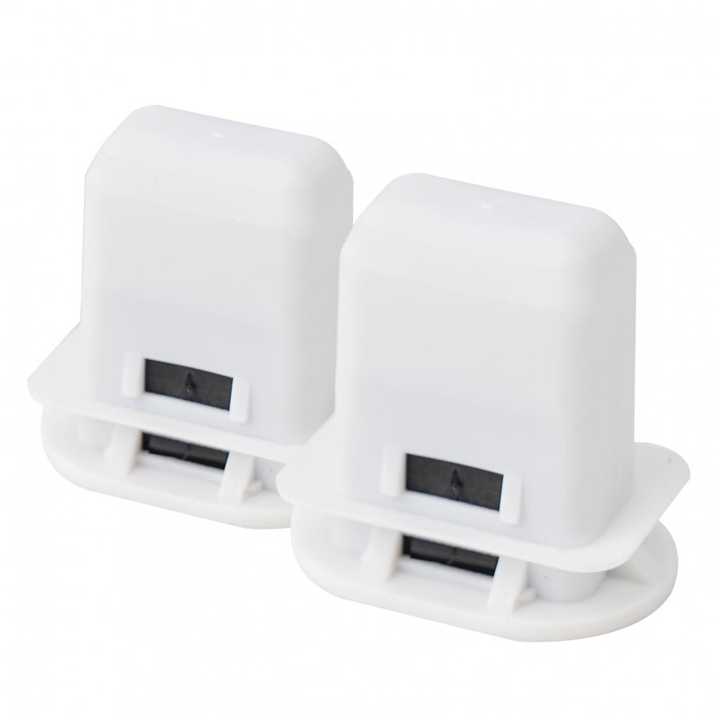 Bracket Cushion Pad Retaining Plastic Rear Seat 2pcs