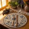 Middle East Style Coffee Cup Mats Embroidery Round Dining Mat  Kitchen Supplies