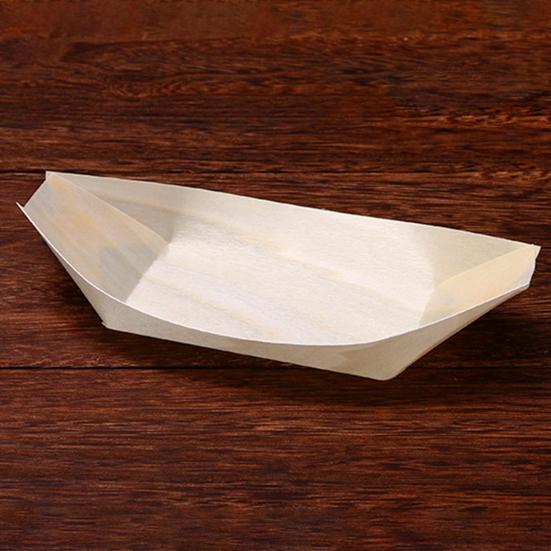 50 шт., практичные, удобные, многоцелевые, одноразовые, ручной работы, в форме лодки, тарелка для еды, десерта, кухонные принадлежности, поднос для закусок