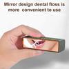 Мини Автоматическая Выдвижная Коробка для Зубной Нити Многоразовый Пыленепроницаемый Диспенсер для Зубной Нити Автоматический Выдвижной Зеркальный Дизайн