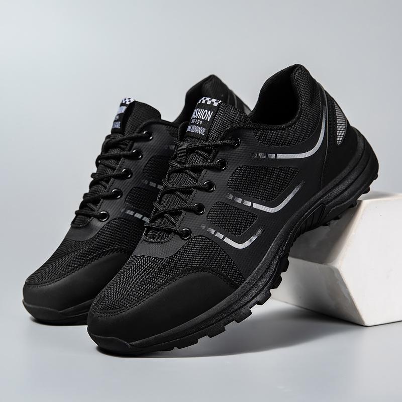 New Physical Training Shoes Spring and Autumn New Men's Black Training Shoes Breathable and Lightweight Running Shoes Fire Shoes Liberation Shoes