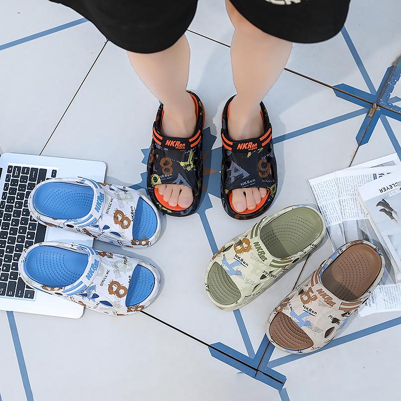 Fashion Men's Slippers Lightweight Non Slip Sandals Summer Wear Resistant Beach Shoes for Men Outdoor Casual Comfortable Slides Men