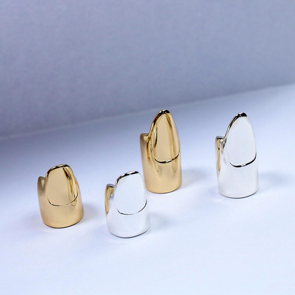 Набор из 5 модных колец для ногтей, косплей-украшения для ногтей, сплавная текстура, подходит для любителей косплея и посетителей вечеринок