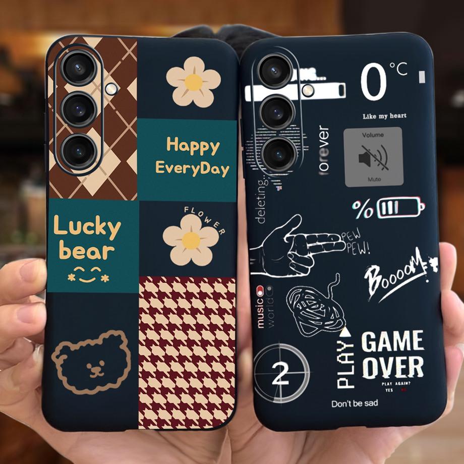 Для Samsung Galaxy A15 4G Чехол Роскошный Противоударный Задняя Крышка На Funda Samsung A15 A155F Capas Крутой Стиль Милый Мультяшный Принт Чехлы