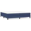 Box Spring Bed Frame Blue 200 x 200 cm Fabric