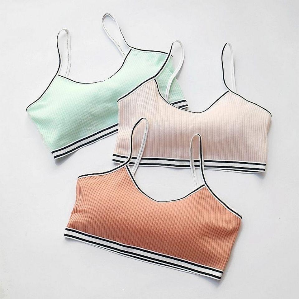 Бюстгальтер для девочек подросткового возраста, детский жилет, дышащее нижнее белье, топы без рукавов для девочек, бесшовные моющиеся бюстгальтеры с мягкой подкладкой для подростков