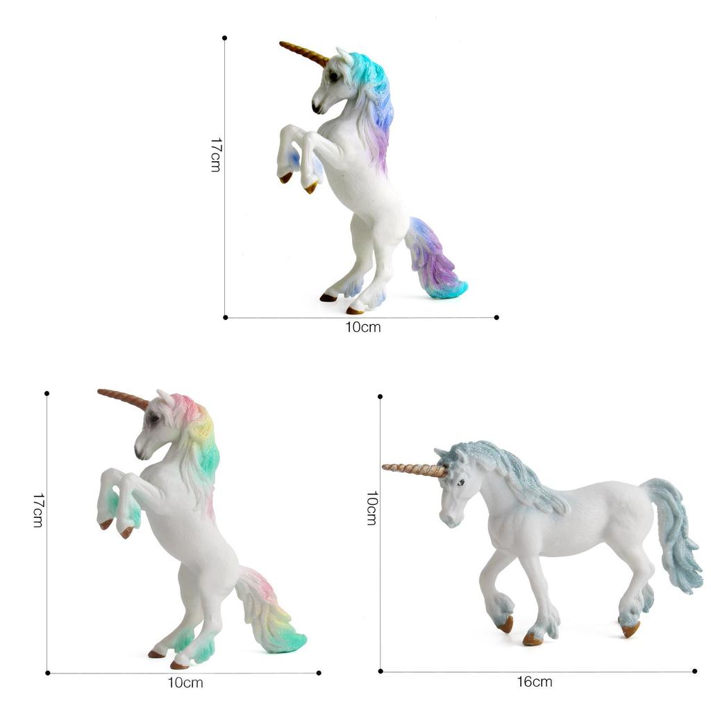 Unicorn Animal Model Figurine Pvc Static Display Toy For Home Decor