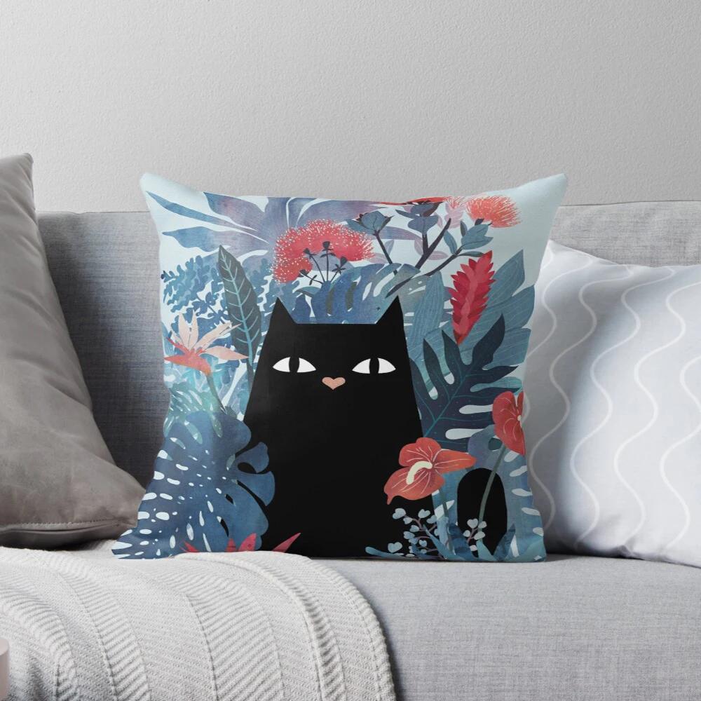 Cute Cat Pillowcase Cushion Cover Nordic Modern Living Room Sofa House Home Decoration