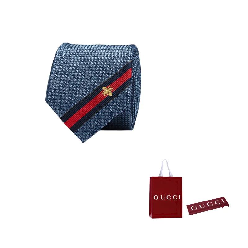 GUCCI Silk Ties Men's Light Blue (Unisex) Ties 456510 4E002 4768
