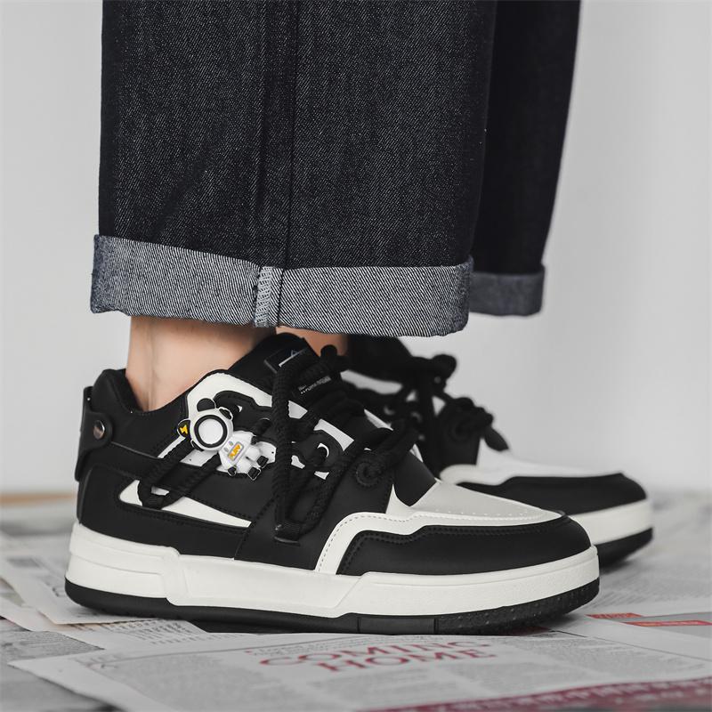 Street Style Men’s Vulcanized Shoes New Casual Walking Sneakers For Men British Style Platform Sport Basketball Sneakers Women