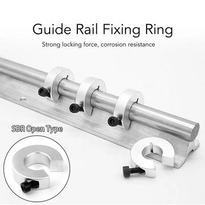 1 шт. SBR16/20/25/30/35/40 Линейная направляющая Вал Стопорное кольцо Алюминиевый сплав Открытый тип Стопорное кольцо Детали для ЧПУ Инструмент