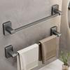 Self-adhesive Towel Holder Aluminum Alloy Bathroom Shelves New Towel Bar  Household