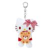 Очаровательная плюшевая игрушка-медвежонок Sanrio, разноцветный брелок-китти для девочек с милым дизайном