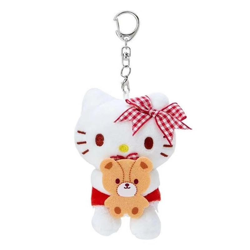 Очаровательная плюшевая игрушка-медвежонок Sanrio, разноцветный брелок-китти для девочек с милым дизайном