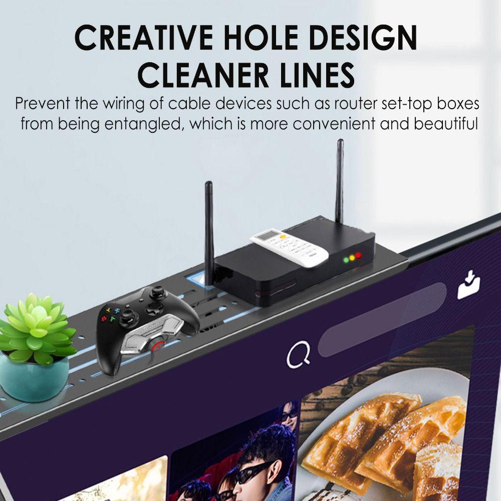 Держатель для роутера Полка на телевизор Органайзер для монитора компьютера Практичная подставка для дисплея