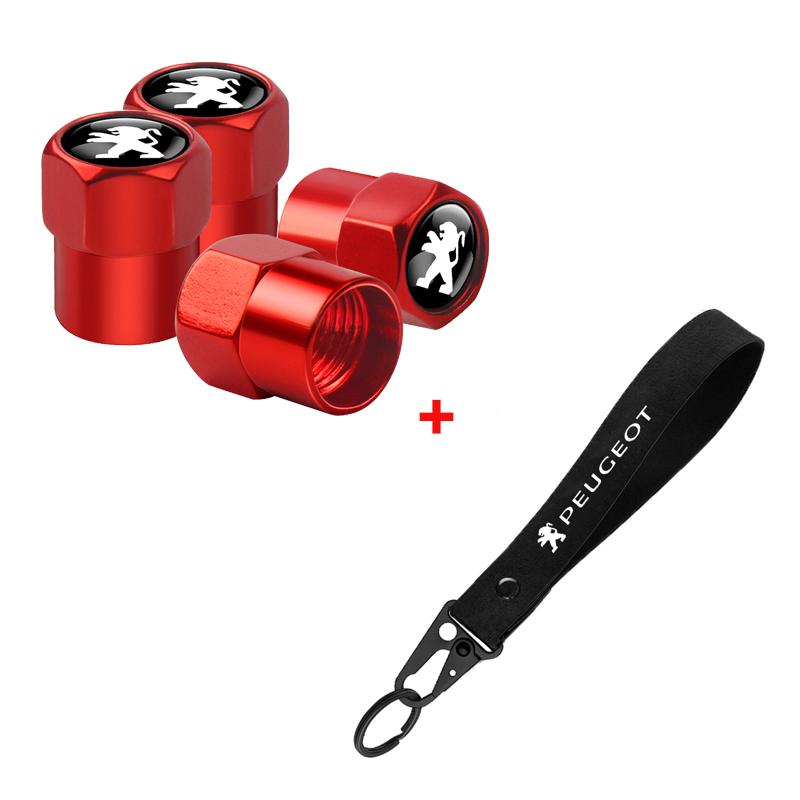 2026 Hot Car Sticker For Peugeot 207 3008 206 208 308 307 407 508 2008 5008 Aluminum Metal Car Tire Valve Cover Car Badge Nylon