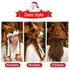 Christmas Gifts Santa Pinching Moving Ears Hat Elk Headgear Headdress Decorations Small Gifts Christmas Ornaments New Year For Christmas Decorations