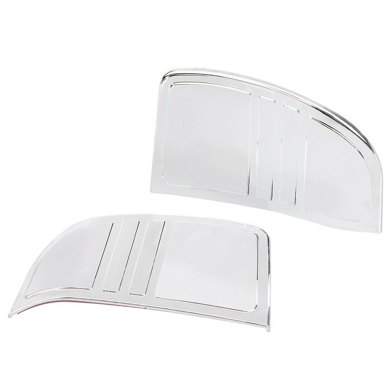 N68R--5Pcs Chrome For NEW Motorcycle Inner Fairing Tri-Line Gauge Stereo Bezel Trims Panel For- Street Glide Tri Glide 201