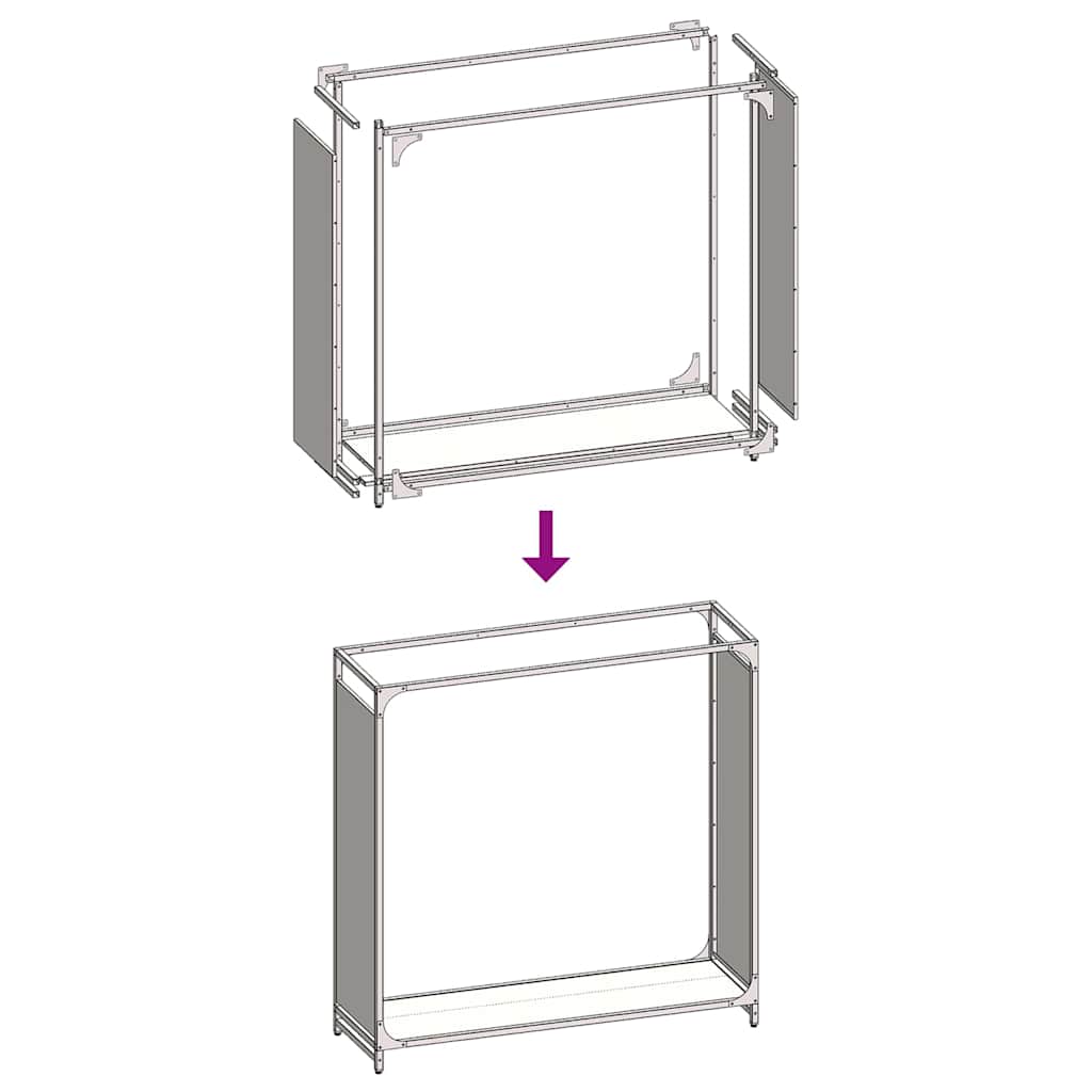Firewood Rack Olive Green 90 x 28 x 90 cm Cold Rolled Steel