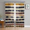 Tribal Retro Ethnic Sheer Curtains Living Room Window Tulle Curtains For Bedroom Kitchen Home Decoration Voile Drapes