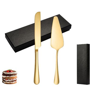 Набор ножей и лопаток для торта, набор столовых приборов из нержавеющей стали, инструменты для резки торта, лопатка для пирога, пиццы, принадлежности для свадьбы, дня рождения и вечеринки