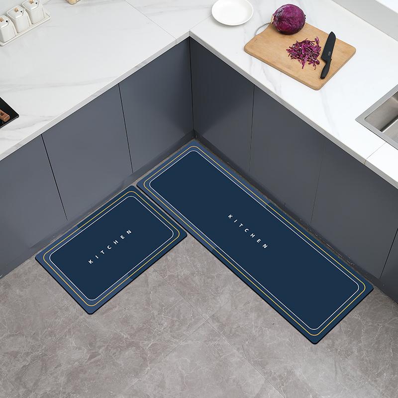 High-quality Diatomite Kitchen Floor Mat with Non-slip Bottom Super Absorbent Floor Mat, Quick Drying Bathroom Living Room Carpe