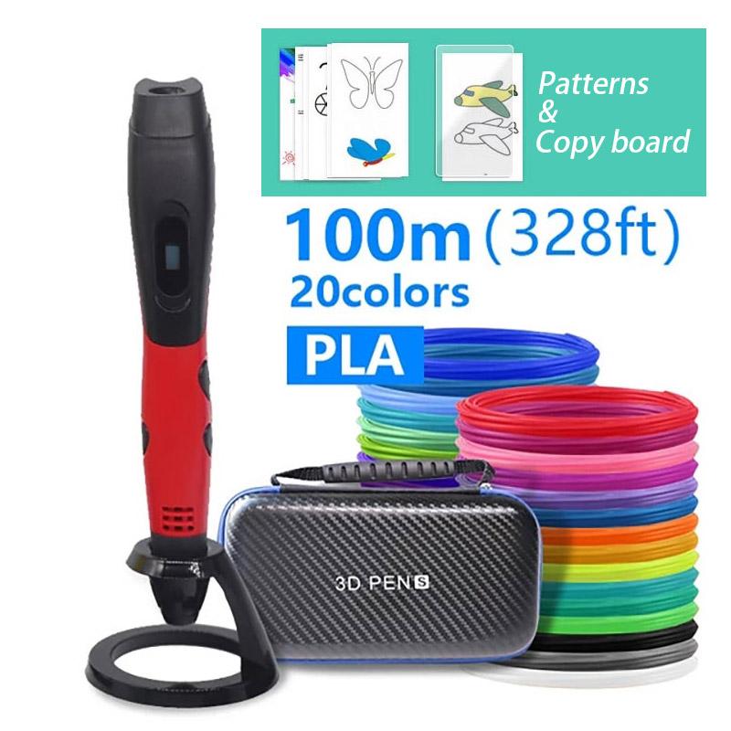 3D Pen 3D Printing Pen ABS/PLA Filament 1.75mm USB Output High Quality Low Voltage Security With Beautiful Case