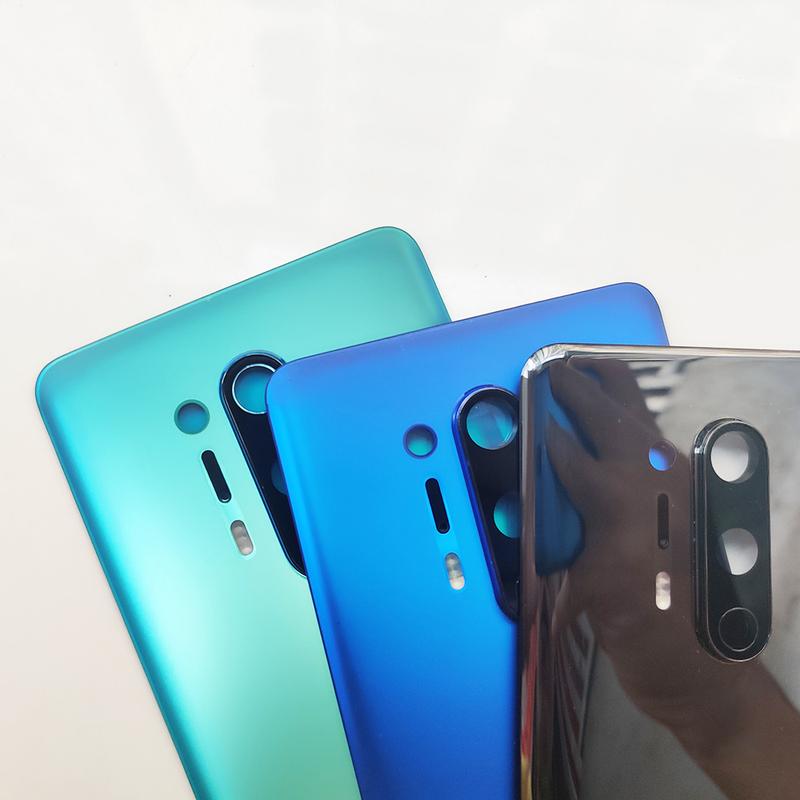 Задняя крышка корпуса Gorilla Glass 5 для OnePlus 8 Pro, сменная жесткая батарея задней двери
