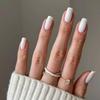 24pcs/Box Press On Nails Artificial Full Cover Wearable Fake Nails Nail Tips Square Head False Nails