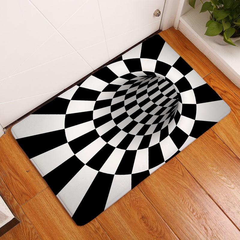 Ковры с абстрактным принтом 3D Vortex, нескользящие фланелевые ковры для дома, гостиной, спальни, кухни, пригодные для машинной стирки
