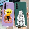 Chainsaw Man Anime Phone Case For Samsung Galaxy A51 A70 A71 A21s A01 A31 A50 A11 A02 A03s Square Liquid Cover Bag Shell Luxury