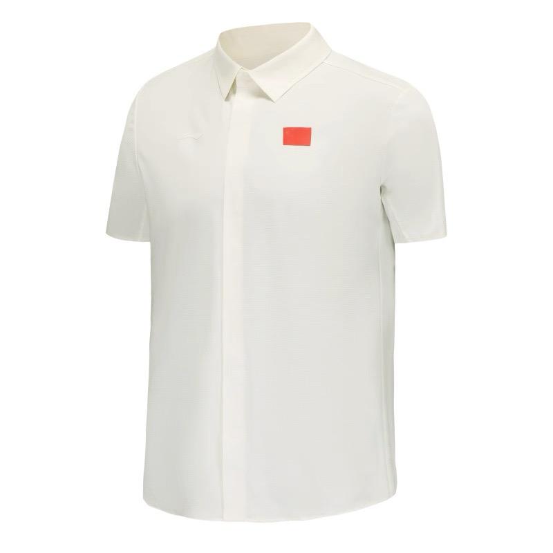 Li-Ning Soft Versatile Breathable Casual Button Short Sleeve Shirt Men Shirts ASHV029-2