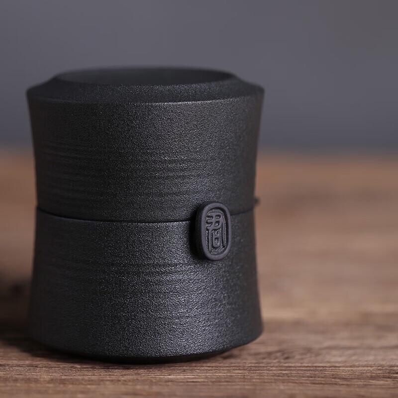 Edenus Black Iron Glaze Portable Kung Fu Tea Set