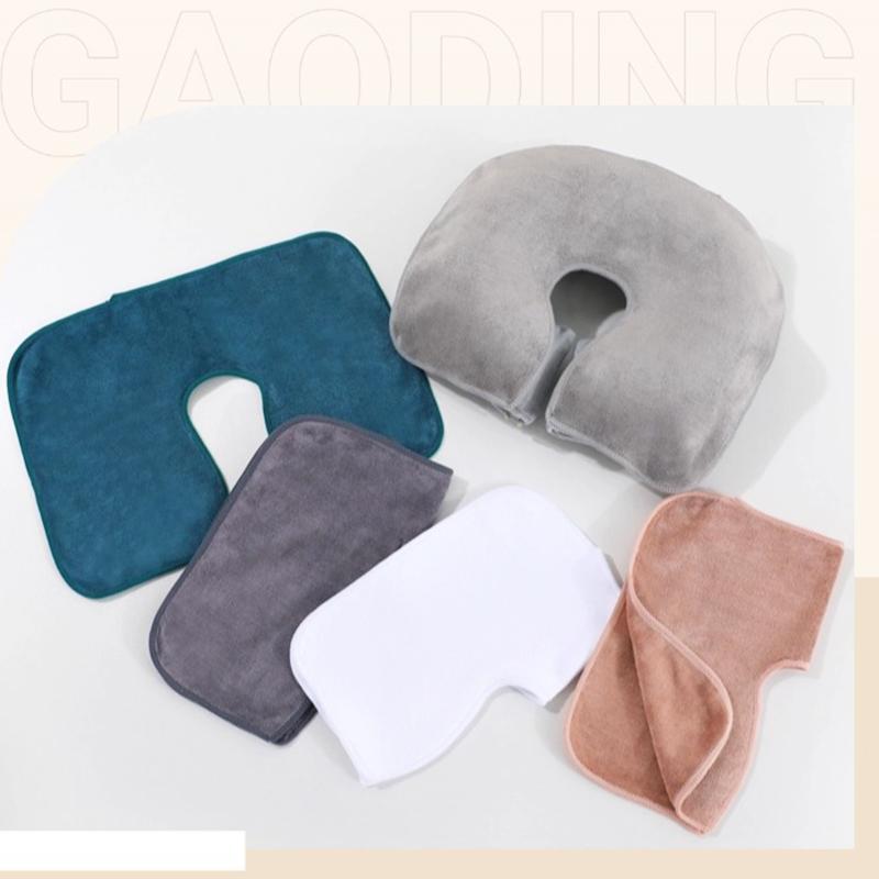 1 шт. Одноразовая накладка на подголовник для лица Эргономичный дизайн Подушка для лица для массажного стола Премиальный материал полотенца 35x28 см