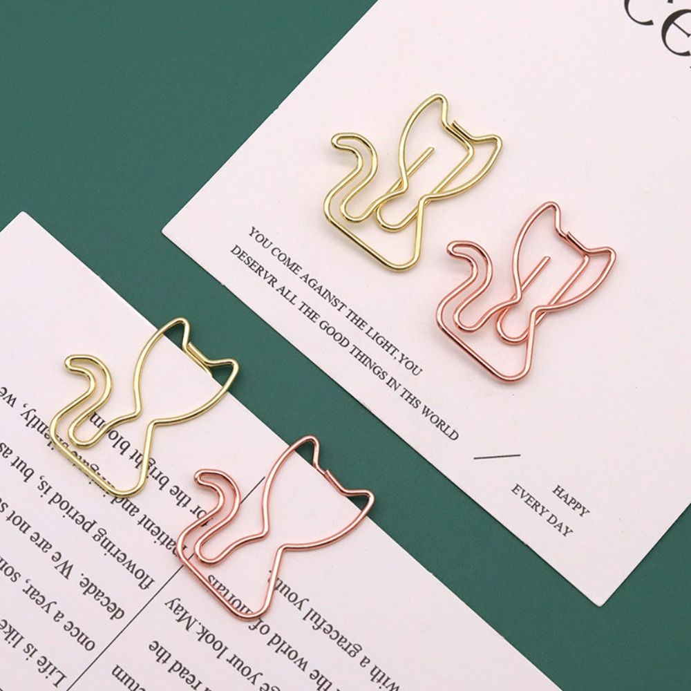 10 шт. мультяшные скрепки металлические держатели для закладок школьные принадлежности для переплета металлические скрепки для школы