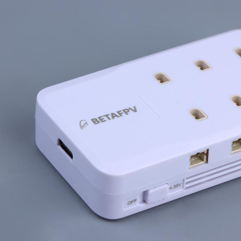 6-портовое зарядное устройство для аккумуляторов 1S Lipo-аккумуляторов Type-C Зарядное устройство Bt2.0&Ph2.0 Аксессуары для Fpv Cetus Racing Drone