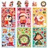 6 Christmas Eve Toy Puzzle Change Face Stickers Repeat Stickers Penguin Elk Diy Decorative Stickers